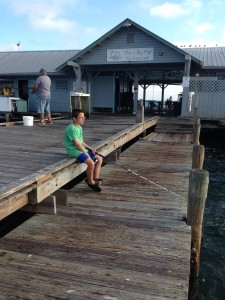 Your Doing good Dad, Ethan at Anna Maria Island City Pier